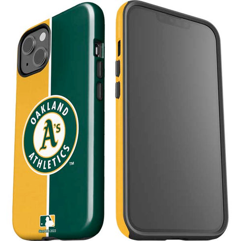MLB Oakland Athletics Split iPhone 15 Impact Case