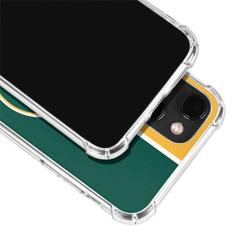 MLB Oakland Athletics Split iPhone 14 Plus Clear Case
