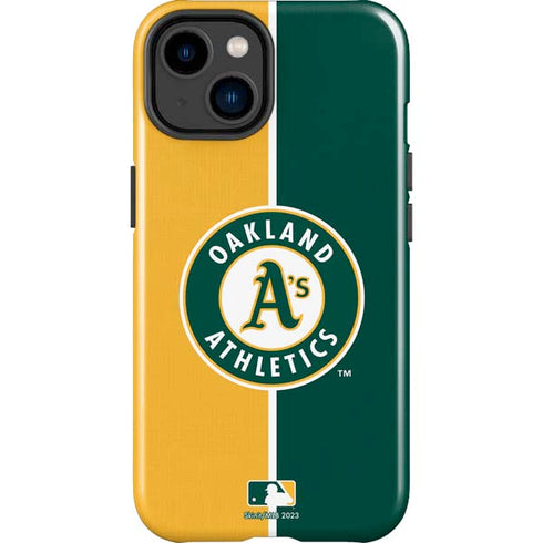 MLB Oakland Athletics Split iPhone 15 Plus Impact Case