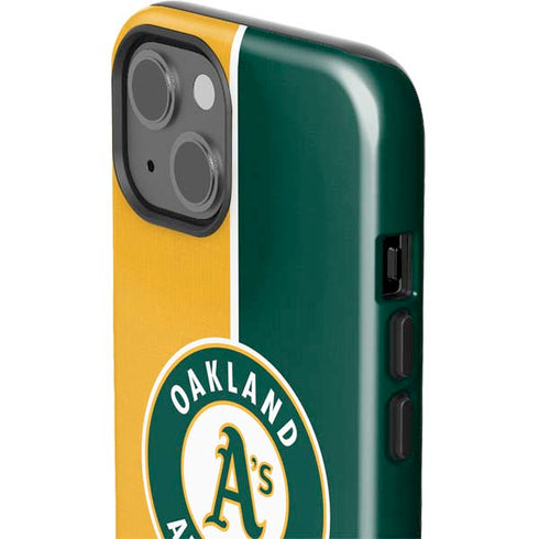 MLB Oakland Athletics Split iPhone 14 Plus Impact Case