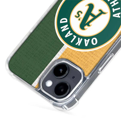 MLB Oakland Athletics Split iPhone 15 Plus MagSafe Case