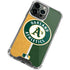 MLB Oakland Athletics Split iPhone 15 Pro Clear Case