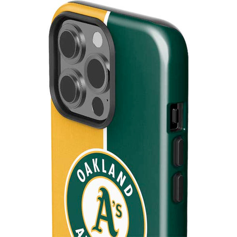 MLB Oakland Athletics Split iPhone 15 Pro Impact Case
