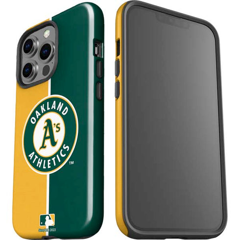 MLB Oakland Athletics Split iPhone 15 Pro Impact Case