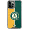 MLB Oakland Athletics Split iPhone 15 Pro Max Clear Case