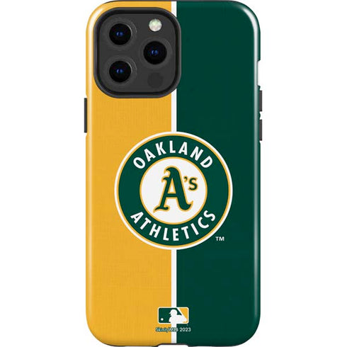 MLB Oakland Athletics Split iPhone 15 Pro Max Impact Case