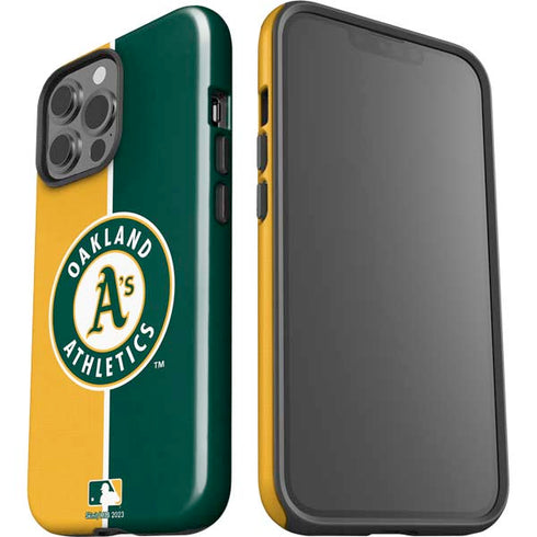 MLB Oakland Athletics Split iPhone 15 Pro Max Impact Case