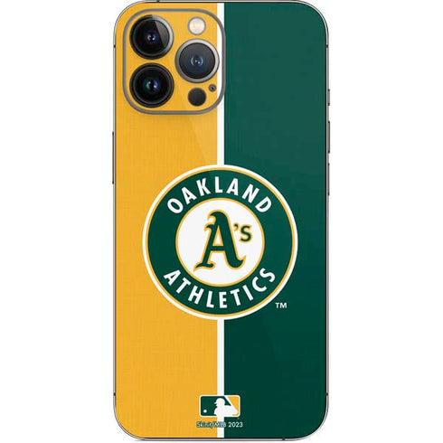 MLB Oakland Athletics Split iPhone 14 Pro Max Skin