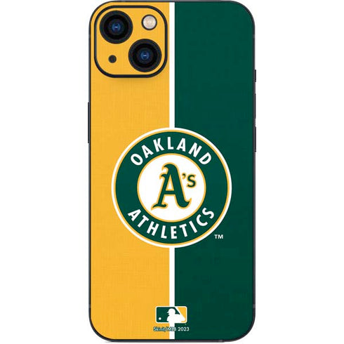 MLB Oakland Athletics Split iPhone 14 Skin