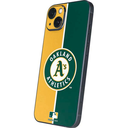 MLB Oakland Athletics Split iPhone 14 Skin