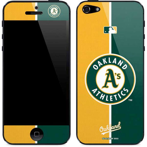MLB Oakland Athletics Split iPhone 5/5s/5SE Skin