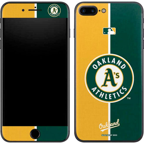 MLB Oakland Athletics Split iPhone 8 Plus Skin