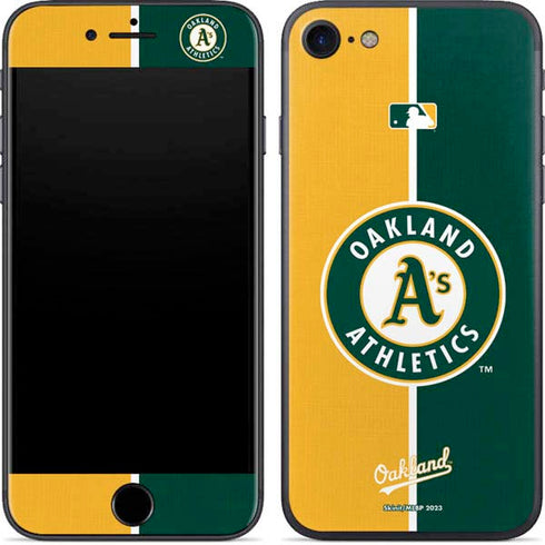 MLB Oakland Athletics Split iPhone 8 Skin
