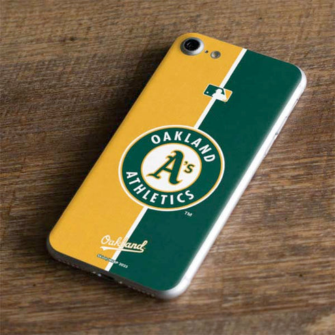 MLB Oakland Athletics Split iPhone 8 Skin