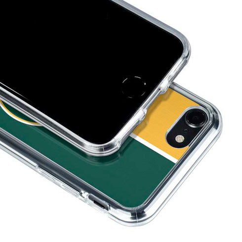 MLB Oakland Athletics Split iPhone SE (2nd & 3rd Gen) Clear Case