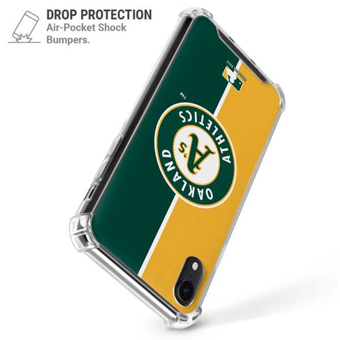 MLB Oakland Athletics Split iPhone XR Clear Case