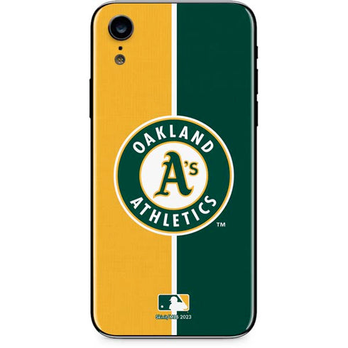 MLB Oakland Athletics Split iPhone XR Skin
