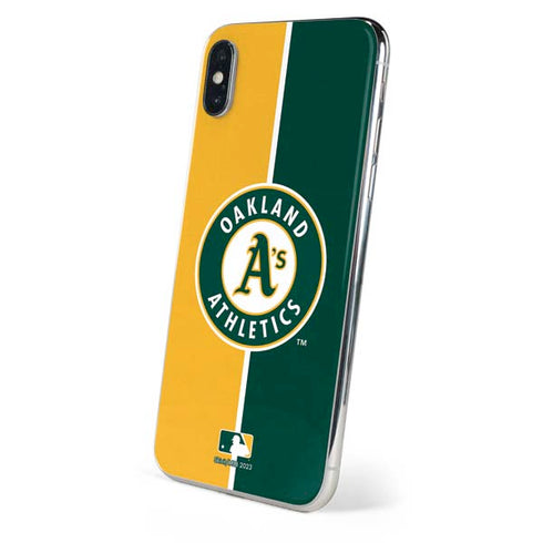MLB Oakland Athletics Split iPhone XS Skin