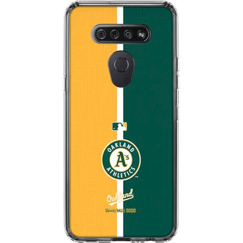 MLB Oakland Athletics Split LG K51/Q51 Clear Case