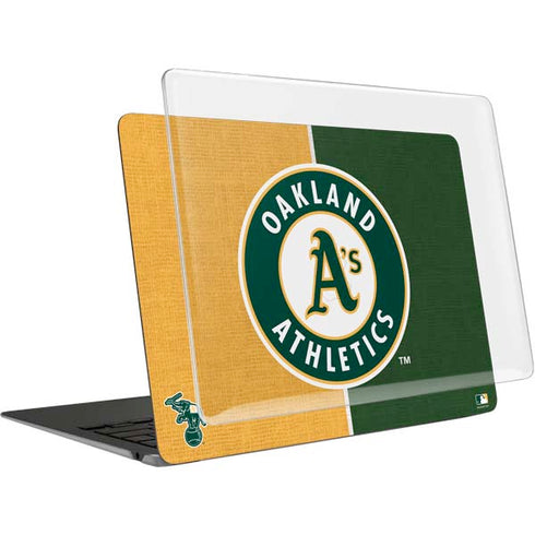 MLB Oakland Athletics Split MacBook Air 13in M1 (2021) Case plus Skin