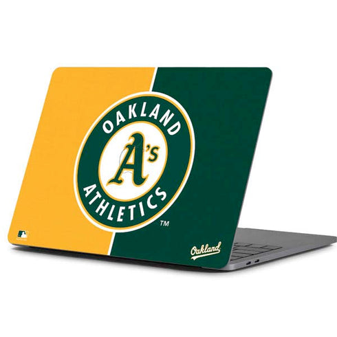 MLB Oakland Athletics Split Apple MacBook Pro 13-inch Skin