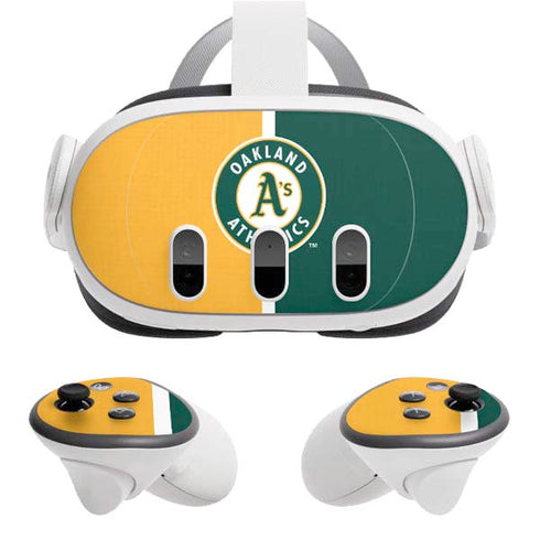 MLB Oakland Athletics Split Meta Quest 3 Skin