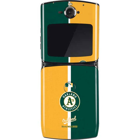 MLB Oakland Athletics Split Motorola RAZR Skin