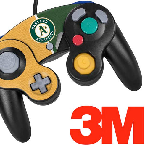 MLB Oakland Athletics Split Nintendo GameCube Controller Skin