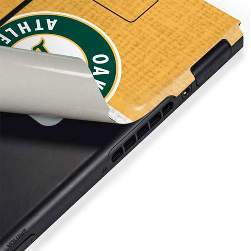 MLB Oakland Athletics Split Nintendo Switch Bundle Skin