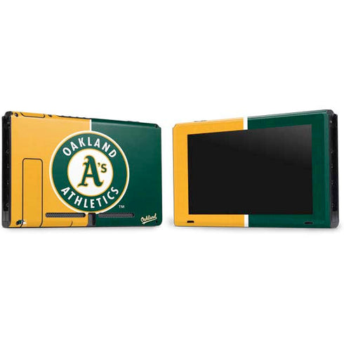 MLB Oakland Athletics Split Nintendo Switch Bundle Skin