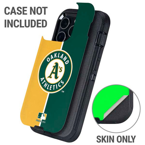 MLB Oakland Athletics Split Otterbox Defender iPhone Skin