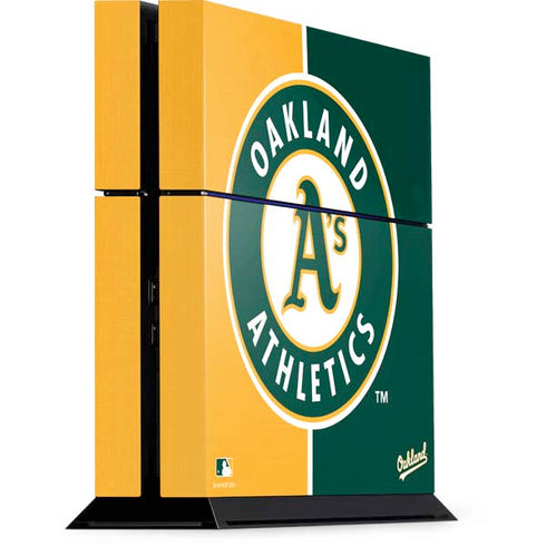 MLB Oakland Athletics Split PS4 Console Skin