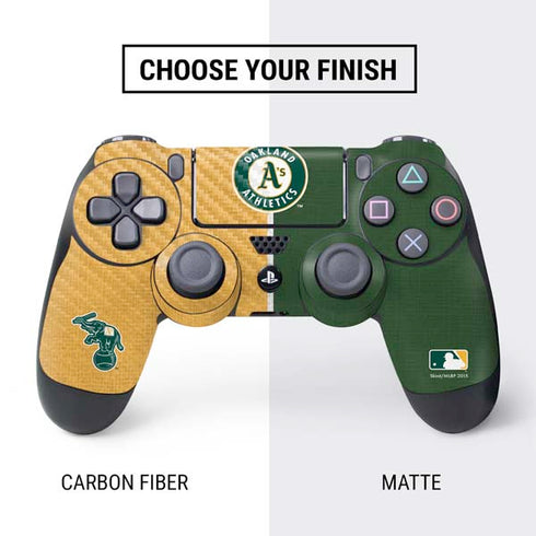 MLB Oakland Athletics Split PS4 Controller Skin