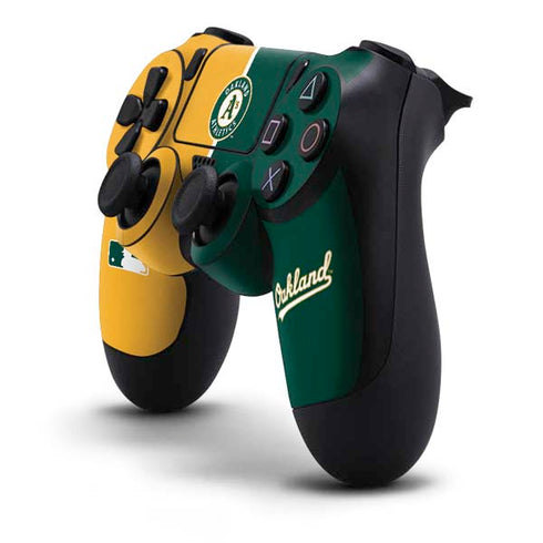 MLB Oakland Athletics Split PS4 Controller Skin