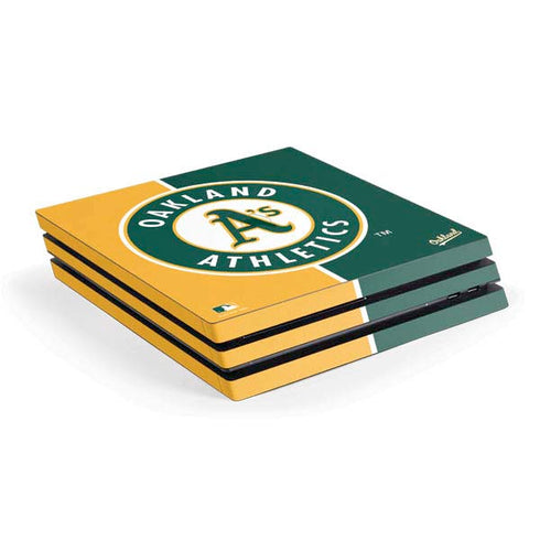 MLB Oakland Athletics Split PS4 Pro Console Skin
