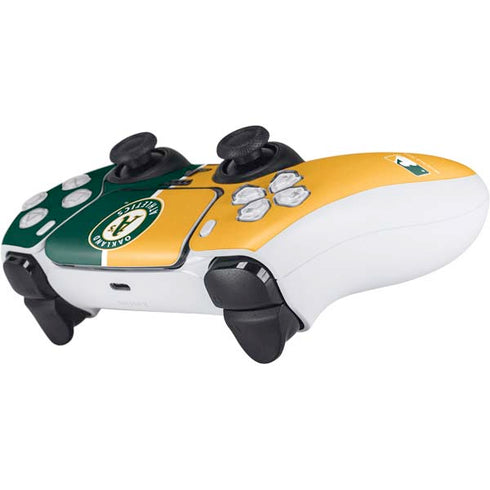 MLB Oakland Athletics Split PS5 Controller Skin