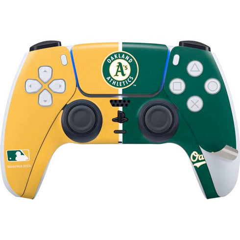 MLB Oakland Athletics Split PS5 Controller Skin
