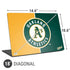 MLB Oakland Athletics Split Universal Laptop 18in (14.6 x 10.6in) Skin