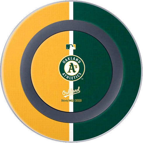 MLB Oakland Athletics Split Wireless Charger Skin