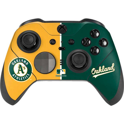 MLB Oakland Athletics Split Xbox Elite Wireless Controller Series 2 Skin