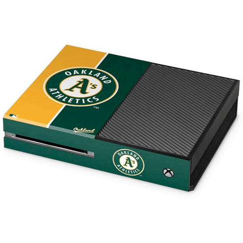 MLB Oakland Athletics Split Xbox One Console Skin