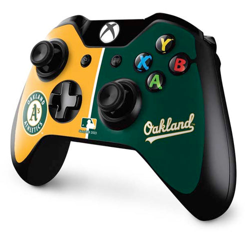 MLB Oakland Athletics Split Xbox One Controller Skin