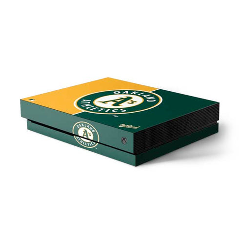 MLB Oakland Athletics Split Xbox One X Console Skin