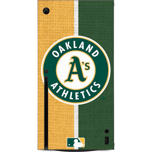 MLB Oakland Athletics Split Xbox Series X Console Skin