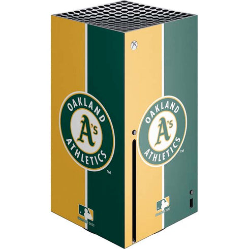 MLB Oakland Athletics Split Xbox Series X Console Skin