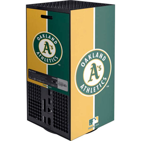 MLB Oakland Athletics Split Xbox Series X Console Skin