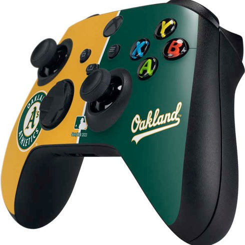 MLB Oakland Athletics Split Xbox Series X Controller Skin