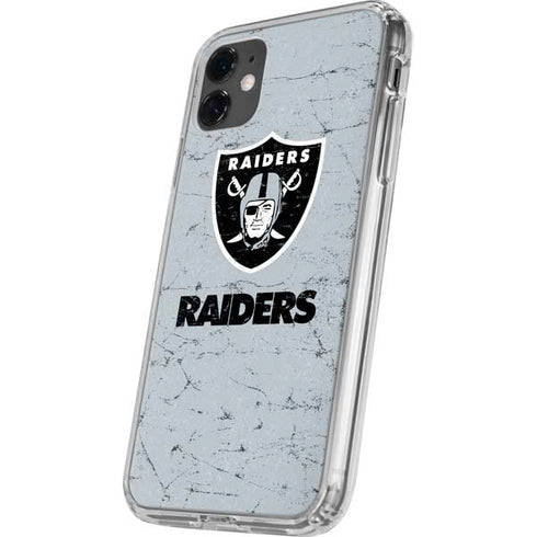 NFL Las Vegas Raiders - Alternate Distressed iPhone 11 Clear Case