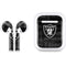 NFL Las Vegas Raiders Black & White Apple AirPods Skin