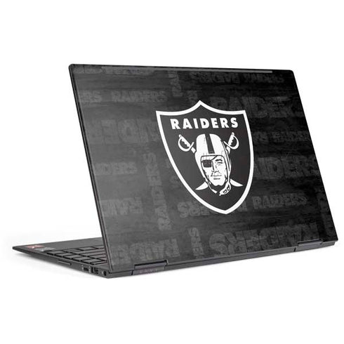 NFL Las Vegas Raiders Black & White HP Envy Skin